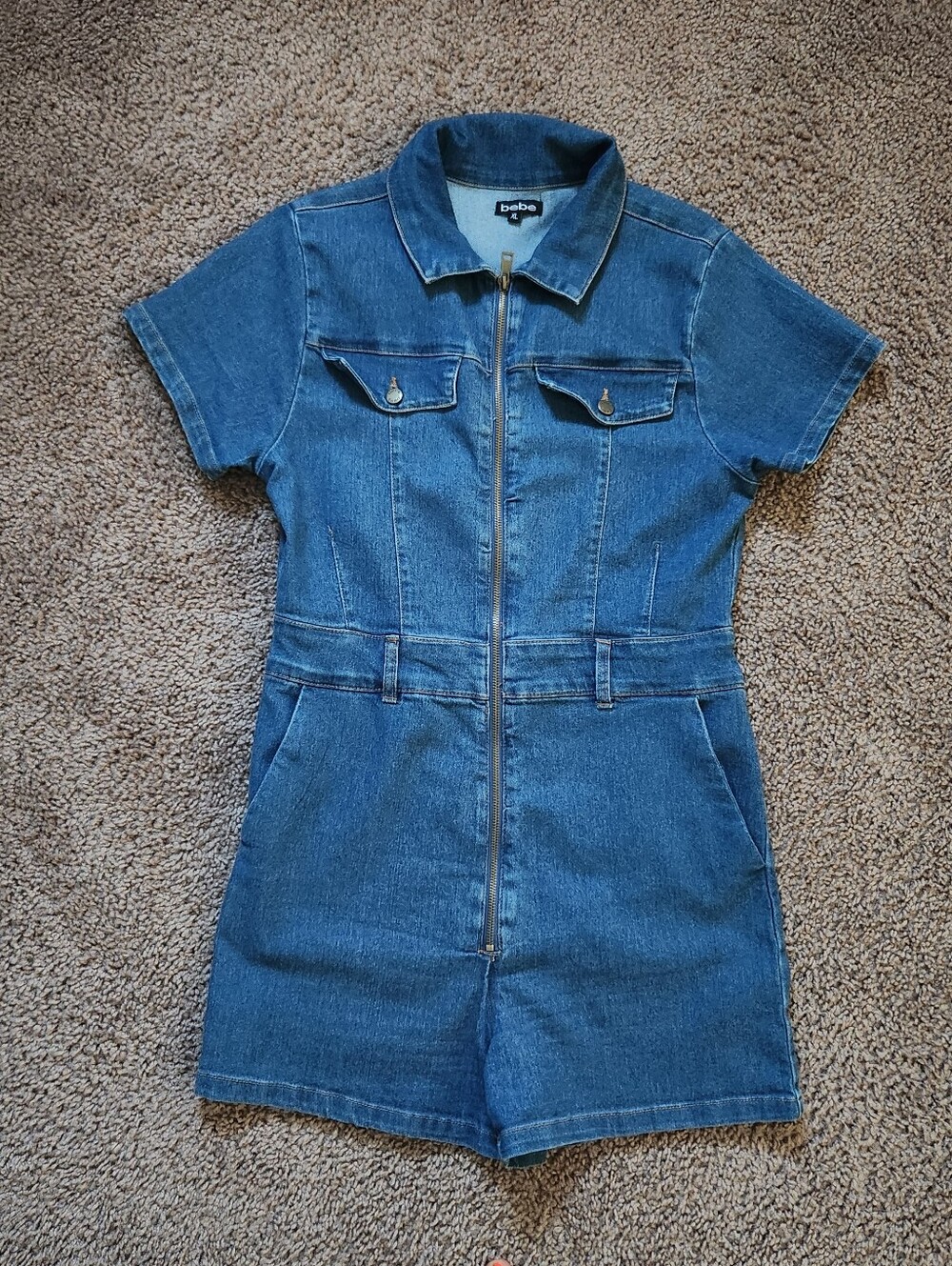 Bebe Denim Romper